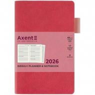 Еженедельник датированный Partner Soft Muse Axent A5 2026 8527-26-1-A розовый