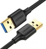 Кабель UGREEN US128 USB-A 3.0 Male to Male Cable 2 м чорний (10371)