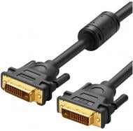 Кабель UGREEN DV101 DVI (24+1) Male to Male Cable Gold Plated 2 м черный (11604)