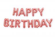 Шарик фольгированный надпись "Happy Birthday" розовое золото 1 шт.