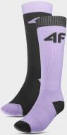 Носки 4F SOCKS FNK F116 (2PACK) 4FJWAW23UFSOF116-91S р.32-35 фиолетовый 2 пари шт.