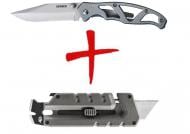 Ніж складаний Gerber Gear Paraframe II SE BL + мультитул Prybrid-Utility Grey 0013658484474