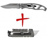 Ніж складаний Gerber Gear Paraframe I SE BL + мультитул Prybrid-Utility Grey 0013658484436
