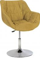 Стул обеденный Nowy Styl VENSAN 1S CHROME (BOX) SORO-40 желтый/хром