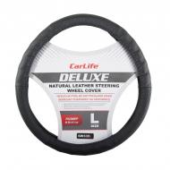 Чехол на руль CarLife SW335L р. L (39-41 см) черный