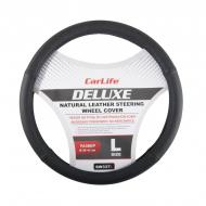 Чехол на руль CarLife SW337L р. L (39-41 см) черный