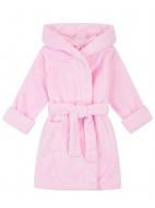 Халат для девочек Bibo с капюшоном р.158 розовый