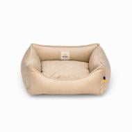 Лежак PETBED Лакки XS 50х45 см h-15 см велюр бежевый