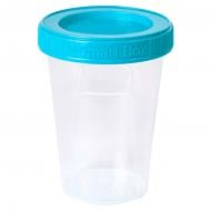 Контейнер для хранения Алеана 124082 прозрачныйбирюзовый круг лый Smart Box 0,24 л 75x105 мм