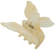 Зажим для волос MISO accessory Краб-бабочка мраморный желтый