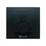 Терморегулятор для теплого пола Castle AC308H черный глянец
