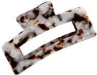 Зажим для волос MISO accessory квадратный 7,5 см айвори