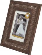 Рамка для фото Velista 44V-5057-3Sv 15x21 см коричневый/серебряный