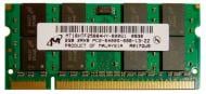 Оперативна пам'ять Micron SODIMM DDR2 2 GB (1x2GB) 800 MHz (MT16HTF25664HY-800G1)