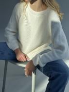 Джемпер для девочки ART KNIT "mari" молочный р.116-122