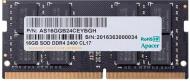 Оперативная память Apacer SODIMM DDR4 16 GB (1x16GB) 2400 MHz (AS16GGB24CEYBGH)