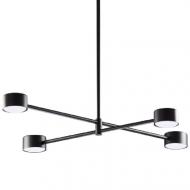 Люстра потолочная TK Lighting Dora 4x35 Вт GX53 черный 6417