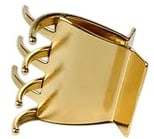 Затискач для волосся MISO accessory маленький квадратний крабик 4 см золото