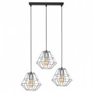 Подвес TK Lighting Diamond 3x60 Вт E27 хром/черный 772