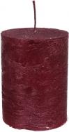 Свеча Цилиндр металлик бордовый ESTE