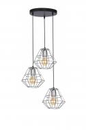 Подвес TK Lighting Diamond 3x60 Вт Е27 хром/черный 776