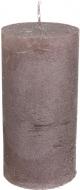 Свеча Цилиндр металлик каменистый 12 см ESTE