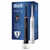 Електрична зубна щітка Oral-B Pro 3 3900 СrossAсtion чорна та біла