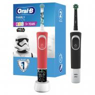 Электрическая зубная щетка Oral-B Family Edition, 2 шт: Vitality & Kids Звездные Войны