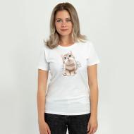 Футболка женская Imperial Women Котенок-ангелочек DTF11502102/330 р.XL белый