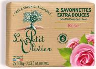 Мыло Le Petit Olivier Роза 100 г 2 шт./уп.