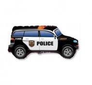 Шарик фольгированный фигура "Полицейская машина" черный 1 шт.