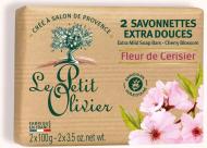 Мыло Le Petit Olivier Вишня 100 г 2 шт./уп.