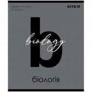 Тетрадь школьная 48 лист. клетка Letters биология K24-240-1 KITE