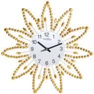 Часы настенные с камнями желтые 02-225