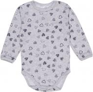 Боди детское для девочки Татошка для девочки р.86 серый 14604срд