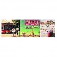 Годинник настінний на полотні Хайвей 06-307