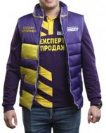 Жилет утепленный ЭКСПЕРТ ПО ПРОДАЖЕ размер 4XL синий с желтым Жилет утепленный ЭКСПЕРТ ПО ПРОДАЖЕ размер 4XL синий с желтым
