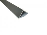 Уголок алюминиевый Braz Line 10x10x1 мм 1000 мм RAL 7024