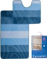 Набор ковриков Vonaldi Colorline Bari Blue + штора для душа Набор ковриков Vonaldi Colorline Bari Blue + штора для душа
