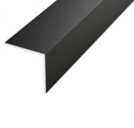 Уголок алюминиевый Braz Line 15x15x1 мм 2000 мм Черный мат RAL 9005 15Х15Х1