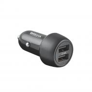 Зарядное устройство — адаптер прикуривателя-USB Brevia ePower DualDrive 12W 2xUSB-A черный 46012DUB