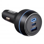 Зарядное устройство — адаптер прикуривателя-USB Brevia ePower TriPower PRO 130W 2xUSB-C+1xUSB-A 46130DCUB
