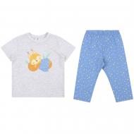 Піжама дитяча для дівчаток Funtime р.98 меланж/блакитний