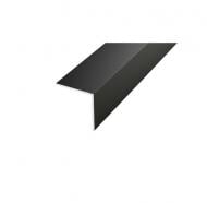 Уголок алюминиевый Braz Line 25x25x1,5 мм 2000 мм Черный мат RAL 9005 RAL 9005