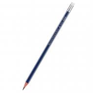 Карандаш чернографитный 38039 микс HB треугольный с ластиком заточенный Deli