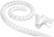 Организатор для кабеля Electraline 1,8м, d-25мм с протяжкой белый