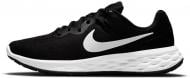 Кроссовки мужские демисезонные Nike REVOLUTION 6 NEXT NATURE DC3728-003 р.46 черно-белые