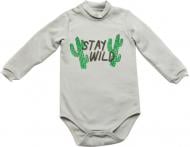 Боди детское унисекс для девочки для мальчика Модний Карапуз 302-00022-0 р.86 серый