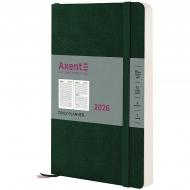 Щоденник датований Partner Soft Skin Axent A5 2026 8810-26-23-A темно-зелений