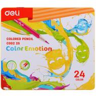 Карандаши цветные Color Emotion 24 цветов EC00225 Deli